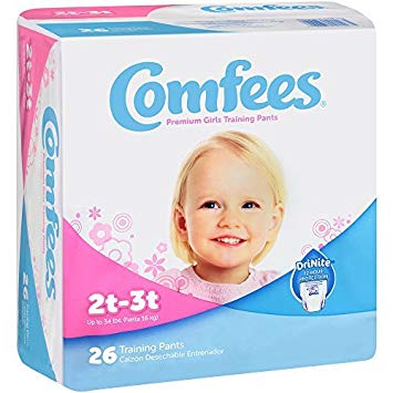 Comfees CMF-G2 Girls Training Pants-2T-3T-156/Case