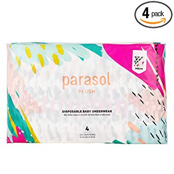 Parasol Baby Diapers Size 4, Dream Collection, Pack of 4, 40 Count