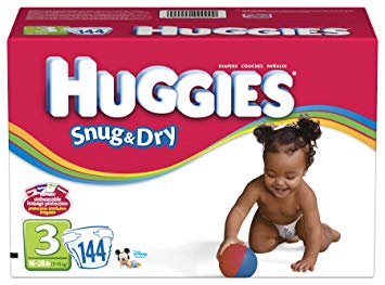 Huggies Snug & Dry Diapers, Size 3 , 144-Count