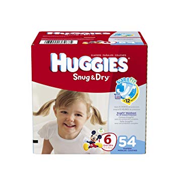 Huggies Snug and Dry Diapers Big Pack, Size 6, 54 Count