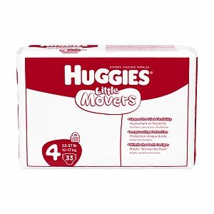 Huggies Little Movers Diapers, Ebulk, Size 4, 198 Count (packaging may vary)