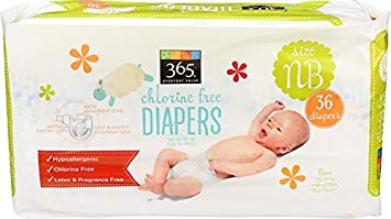 365 Everyday Value Diapers Size Newborn, 36 ct