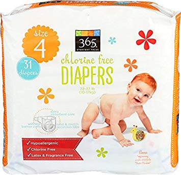 365 Everyday Value Diapers Size 4, 31 ct