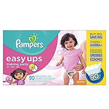 Pampers Easy Ups Training Pants Pull On Disposable Diapers for Girls Size