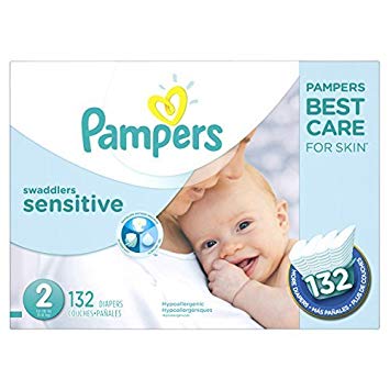 Pampers Swaddlers Sensitive Diapers Size 2 132 Count by Pampers