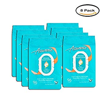 PACK OF 8 - Assurance Premium Disposable Washcloths, 96 ct