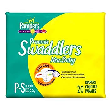 Pampers Swaddlers Preemie Mini Pack 20 Count