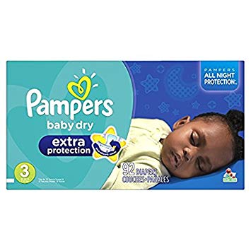 Pampers Baby Dry sz 3, 92 ct (Old Version)