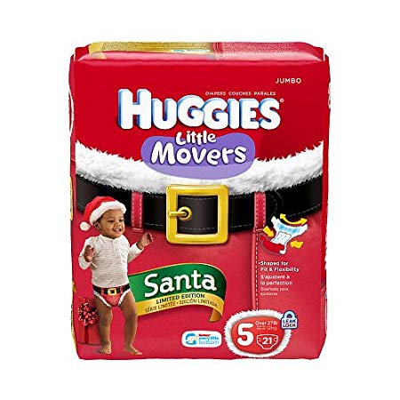 Huggies Santa Diaper Jumbo Pack Size 5 (27lbs +)