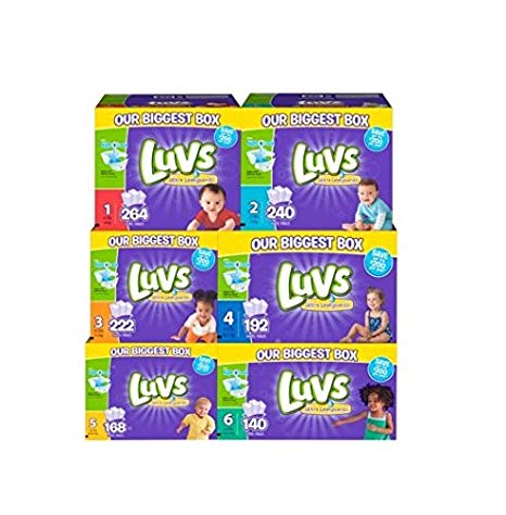 luvs diapers, size 4, 160 count