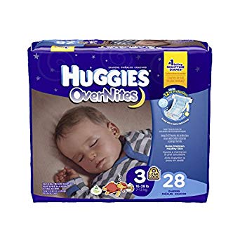 Kimberly-Clark 40682 Huggies Overnite, Size 3, 16-28 lbs. (Pack of 112)