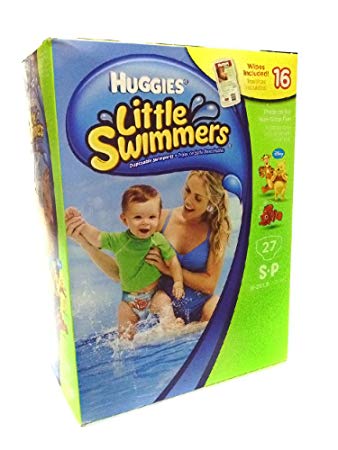 Huggies Little Swimmers Disposable Swimpants 27 SP 16 - 26 lbs. Bonus 16 Wipes Included!