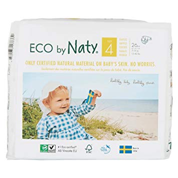 Naty Eco-friendly Baby Diapers Pack Size 4, 7-18 kg, 15-40 lbs, 27 pcs