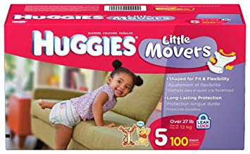 Huggies Little Movers, Size 5, 100 Count (Packaging May Vary)