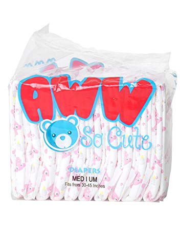 ABDL Pink Adult Diapers (Medium)