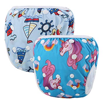 Martofbaby Baby Swim Diaper Reusable Adjustable Swimwear for Newborn Infant Unisex