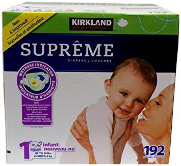 Kirkland Diapers-Size 1-192 Count