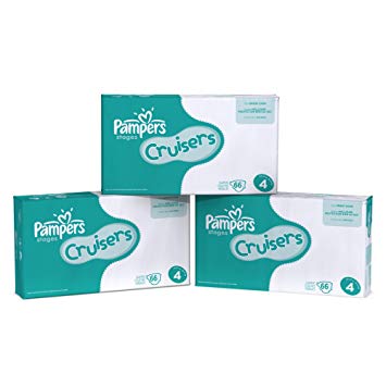 Pampers Cruisers Diapers Ebulk Pack Size 4, 198 Count