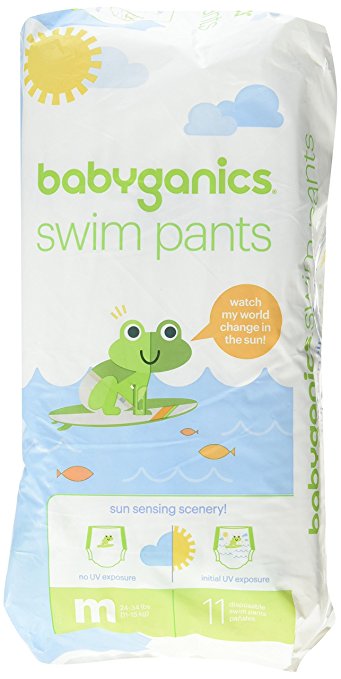 babyganics Color Changing Disposable Swim Diaper (Medium)