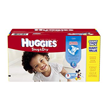 Huggies Snug and Dry Diapers, Size 5, 120 Count