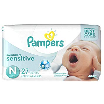 Pampers Swaddlers Newborn Diapers Size 0 27 count