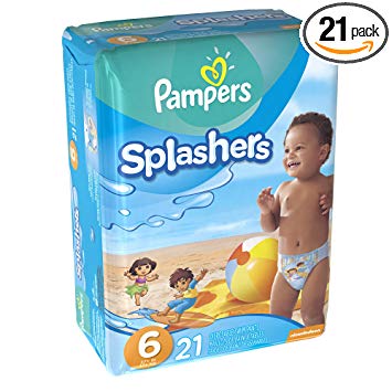 Pampers Splashers Swim Pants, Size 6, 21 Count