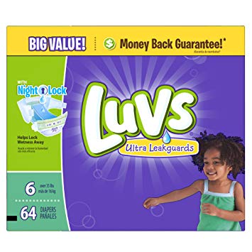 Luvs Ultra Leakguards Diapers (Over 35 lbs) - 64 CT