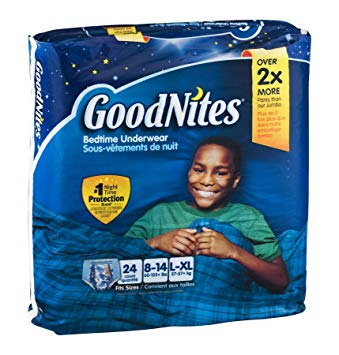 GoodNites Bedtime Underwear Boys L-XL 24 CT (Pack of 3)