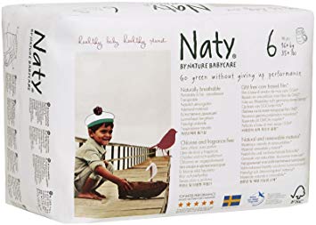 Naty by Nature Babycare Pull On Pants, Size 6, 4 packs of 18 (72 Count)