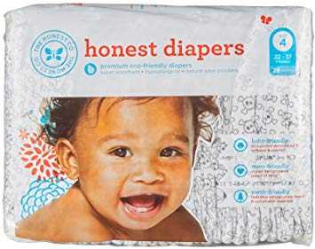 The Honest Company Diapers Size 4 - Skulls