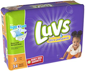 Luvs Ultra Leakguards Diapers - Size 3-34 ct