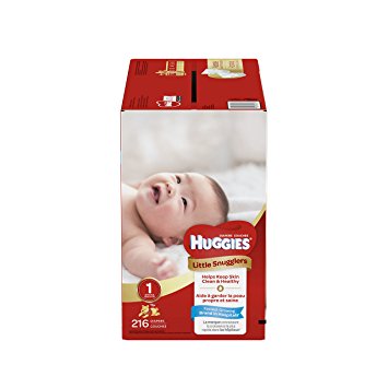 Huggies Little Snugglers Diapers - Size 1-216 ct