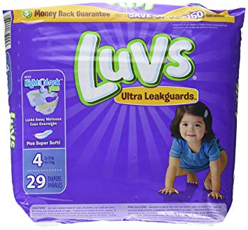 Luvs Ultra Leakguards Diapers - Size 4-29 ct