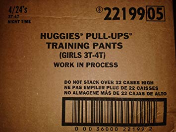 Pull-Ups Night-time Training Pants, Size 3T-4T, Girls, 96 Count