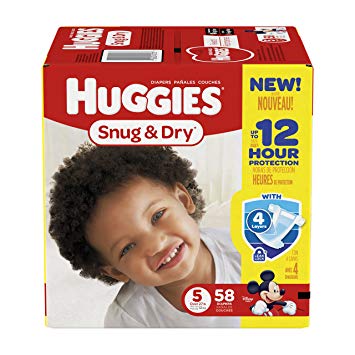 Huggies Snug & Dry Disney Baby Stage 5 Diapers (Over 27 lb) - 58 CT