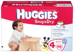 HUGGIES Snug & Dry Diapers Product Shot