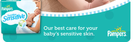 Pampers Swaddlers Sensitive - Our best care for your baby's sensitive skin.