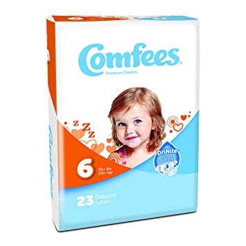 Comfees Baby Diapers, No.6, 23 Count