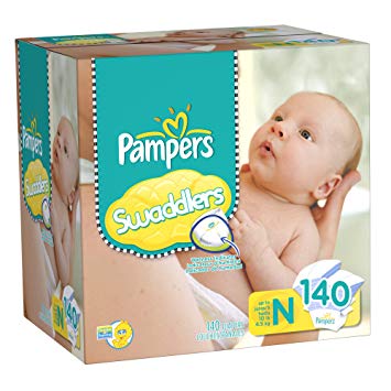 Pampers Swaddlers Diapers Size 0 Giant Pack, 140 Count