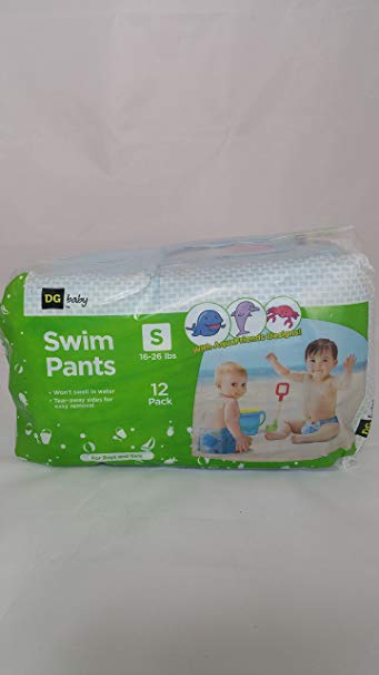 Swim Diapers DG Baby Swimmers Disposable Size Small 12 PK